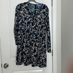 Simply Vera Vera Wang blue print dress